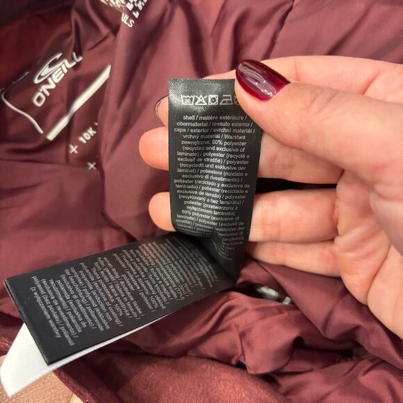 NWT O'NEILL Girls Charm printed Snow Pants Purple Hiking Camo Size 12 Snowboard - Picture 7 of 12